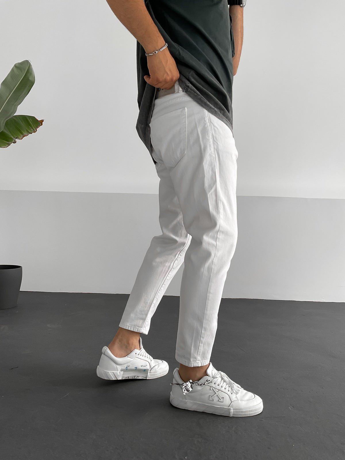 White Boyfriend Jeans BB5143 – von Baggymann | Streetwear für Damen & Herren