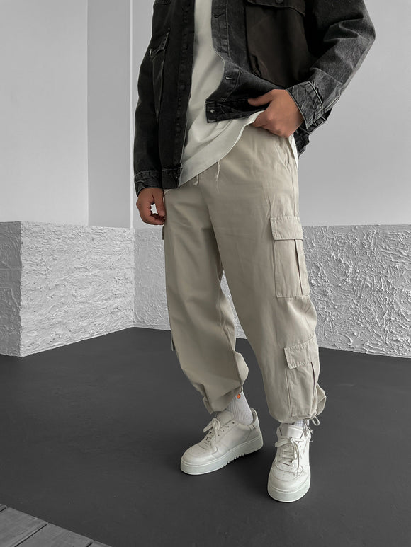 Beige Cargo Pant BB6309