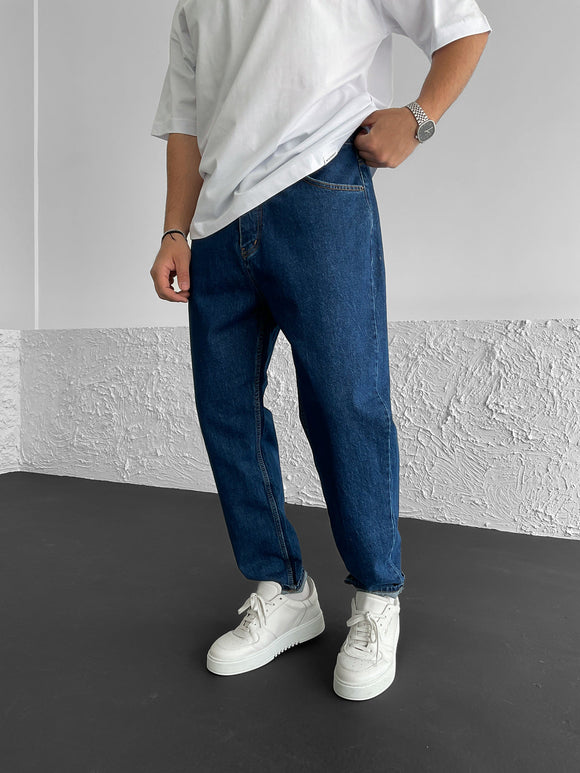 Marineblaue Relax-Fit-Jeans BB6413