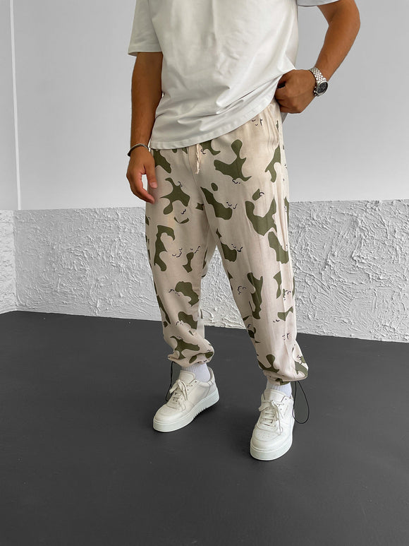 Ecru Camouflage Jogger Pant BB6808