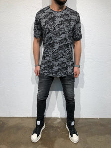 Anthracite  Oversized T-Shirt B56 Streetwear T-Shirts - Sneakerjeans