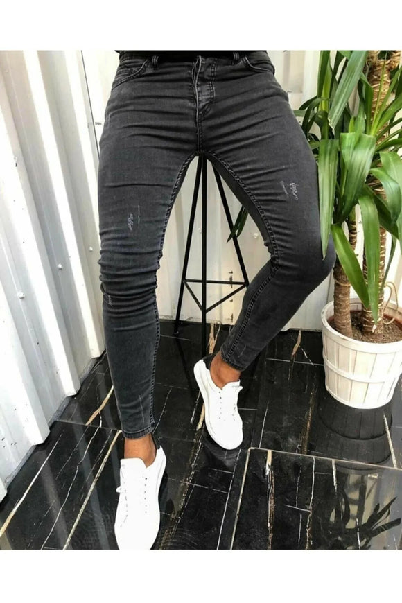 Anthracite Ripped Skinny Jeans 999