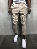Beige Banding Casual Jogger Pant A56 Streetwear Jogger Pants - Sneakerjeans
