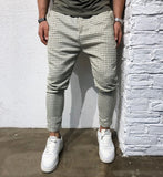 Beige Checkered Baggy Jogger Pant B163 Streetwear Jogger Pants - Sneakerjeans