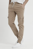 Beige Jogger-Cargohose DZ278