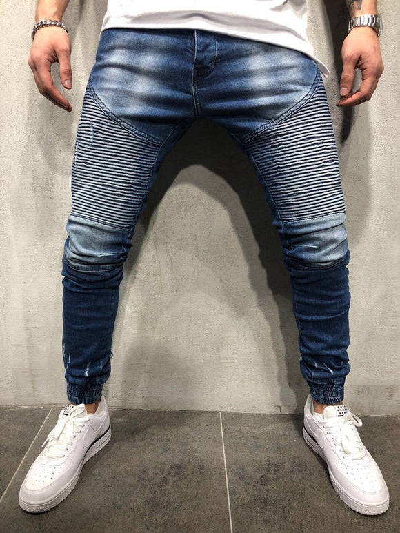 Biker Jogger Jeans A30 Streetwear Denim Jeans - Sneakerjeans