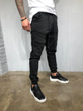 Black Banding Front Pocket Ultra Skinny Denim BL421 Streetwear Jeans - Sneakerjeans