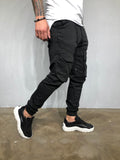 Black Banding Front Pocket Ultra Skinny Denim BL421 Streetwear Jeans - Sneakerjeans
