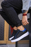 Schwarz-blauer Sneaker CH092
