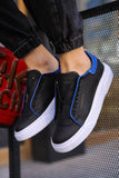 Schwarz-blauer Sneaker CH092