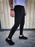 Black Metal Studs Jogger Pant DM1 Streetwear Jogger Pants - Sneakerjeans