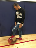 Black Printed Sweater SJ256 Streetwear Sweatershirts - Sneakerjeans