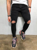 Black Ripped Denim BL239 Streetwear Jeans - Sneakerjeans
