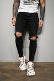 Black Ripped Ultra Skinny Fit Denim BL197 Streetwear Jeans - Sneakerjeans