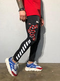 Black Side Printed Snake Patched Ultra Skinny Fit Denim B357 Streetwear Jeans - Sneakerjeans