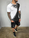 Black & White Printed Mens T-Shirt BL523 Streetwear Mens T-Shirts - Sneakerjeans