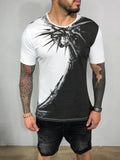 Black & White Printed Mens T-Shirt BL523 Streetwear Mens T-Shirts - Sneakerjeans