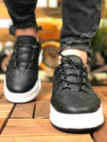 Black White Sole Sneaker CH040 Streetwear Sneaker - Sneakerjeans