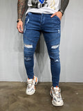 Blue Washed Ripped Ultra Skinny Pant BL436 Streetwear Jeans - Sneakerjeans