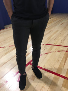Dark Gray Slim Fit Casual Pant MS381 Streetwear Pant - Sneakerjeans
