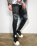 Distressed Ultra Skinny Fit Biker Denim BI-1017 Streetwear Jeans - Sneakerjeans