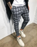 Gray Checkered Baggy Jogger Pant B316 Streetwear Jogger Pants - Sneakerjeans