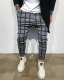 Gray Checkered Baggy Jogger Pant B316 Streetwear Jogger Pants - Sneakerjeans