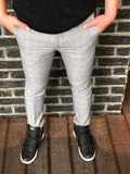 Gray Checkered Slim Fit Casual Mens Pant DJ181 Mens Pant - Sneakerjeans
