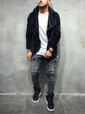 Gray Destroyed Slim Fit Denim SJ234 Streetwear Denim Jeans - Sneakerjeans