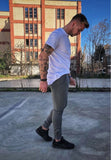Gray Metal Studs Jogger Pant DM2 Streetwear Jogger Pants - Sneakerjeans