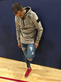 Gray Pullover Hoodie SJ254 Streetwear Hoodie - Sneakerjeans