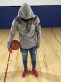 Gray Pullover Hoodie SJ254 Streetwear Hoodie - Sneakerjeans