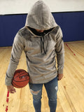 Gray Pullover Hoodie SJ254 Streetwear Hoodie - Sneakerjeans