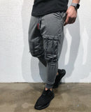 Gray Ribbons Jogger Pant B124 Streetwear Jogger Pants - Sneakerjeans