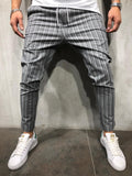 Gray Striped Casual Jogger Pant A211 Streetwear Casual Jogger Pants - Sneakerjeans
