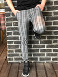Gray Striped Checkered Slim Fit Casual Mens Pant DJ178 Mens Pant - Sneakerjeans