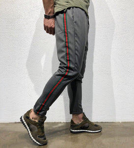 Gray Striped Jogger Pant B145 Streetwear Jogger Pants - Sneakerjeans