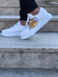Hand Painted KOBE V2 White Banding Custom Sneaker SJ09