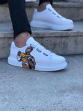Hand Painted KOBE V2 White Banding Custom Sneaker SJ09