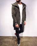 Khaki Big Hoodie Jacket SJ236 Streetwear Cardigan - Sneakerjeans