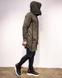 Khaki Big Hoodie Jacket SJ236 Streetwear Cardigan - Sneakerjeans