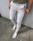 Light Gray Side Striped Jogger Pant HB16 Streetwear Jogger Pants - Sneakerjeans