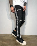 Printed Ripped Ultra Skinny Fit Denim BI-00411 Streetwear Jeans - Sneakerjeans
