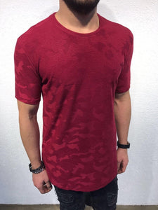 Red Pattern Oversize T-Shirt B31 Streetwear T-Shirts - Sneakerjeans