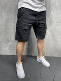 Sneakerjeans Schwarze Cargo-Shorts AD110