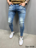Sneakerjeans Color Blobs Skinny Ripped Jeans AY828