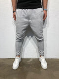 White Checkered Baggy Jogger Pant B162 Streetwear Jogger Pants - Sneakerjeans