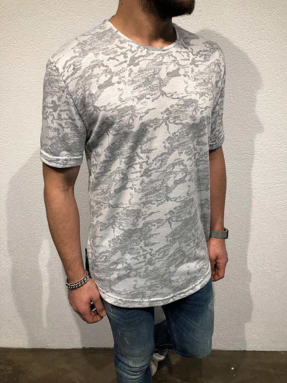 White Oversized T-Shirt B56 Streetwear T-Shirts - Sneakerjeans