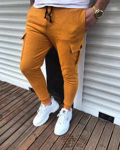 Yellow Cargo Pocket Jogger Pant HB22 Streetwear Jogger Pants - Sneakerjeans